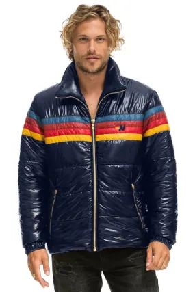 4 STRIPE LUXE TRAVELER JACKET - GLOSSY NAVY