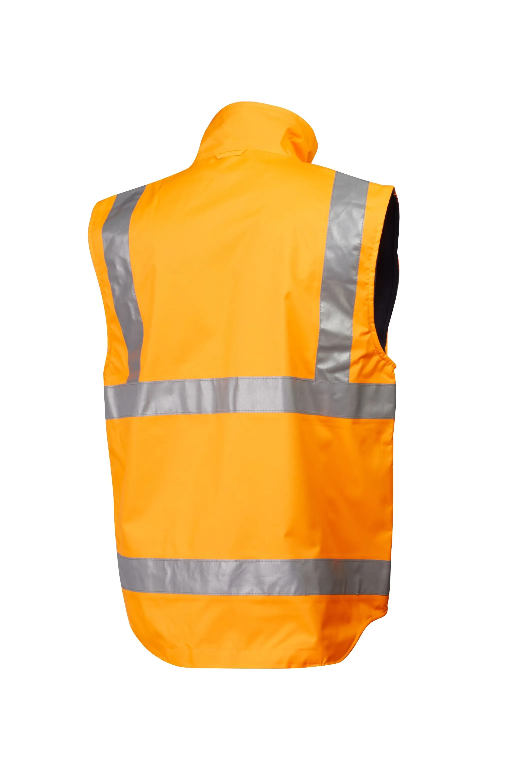 7WVHT80 VEST MASTER WINTERMATE REVERSIBLE HI VIS D/N 2 TONE POLY/PU SHELL