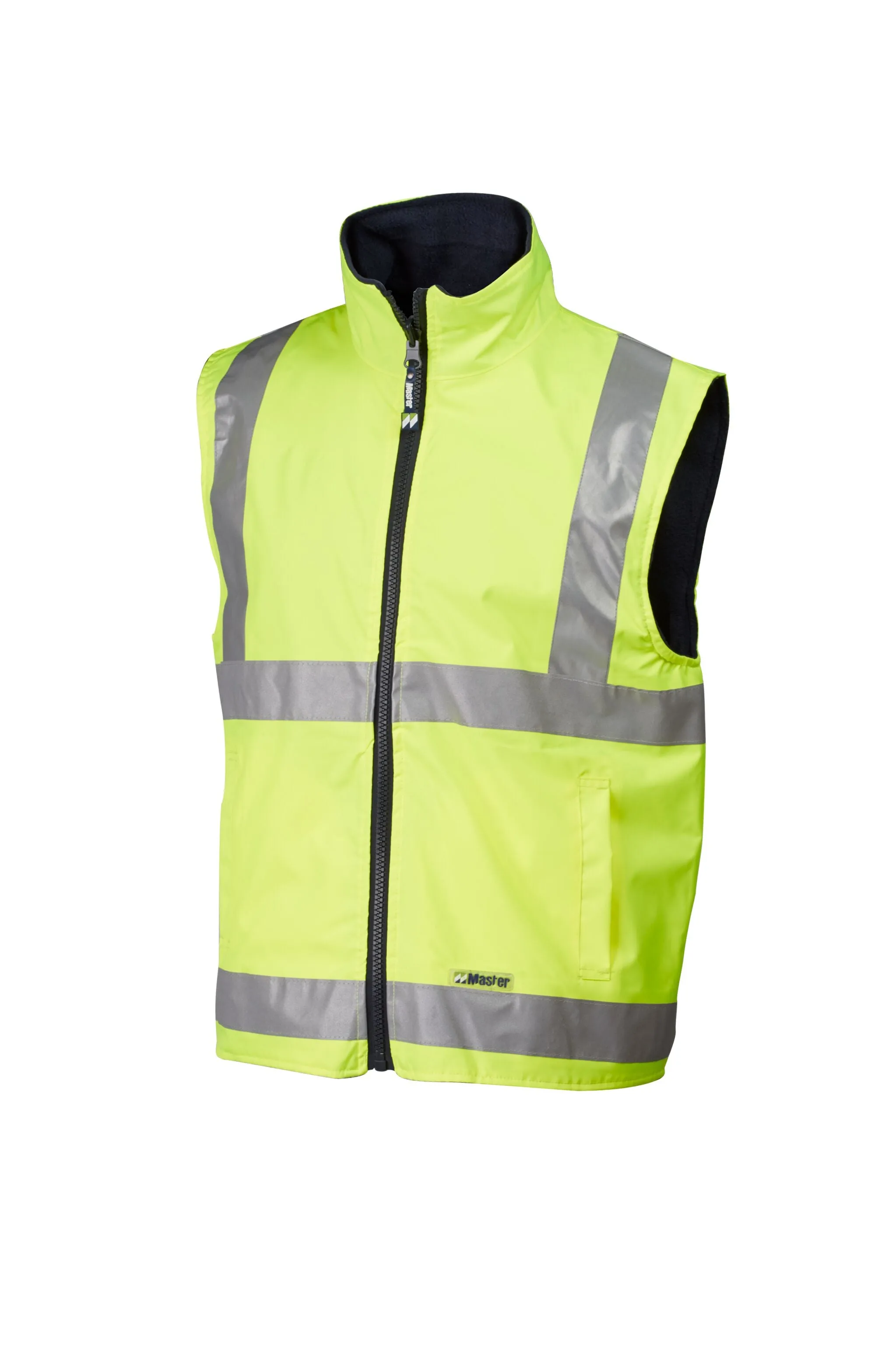 7WVHT80 VEST MASTER WINTERMATE REVERSIBLE HI VIS D/N 2 TONE POLY/PU SHELL