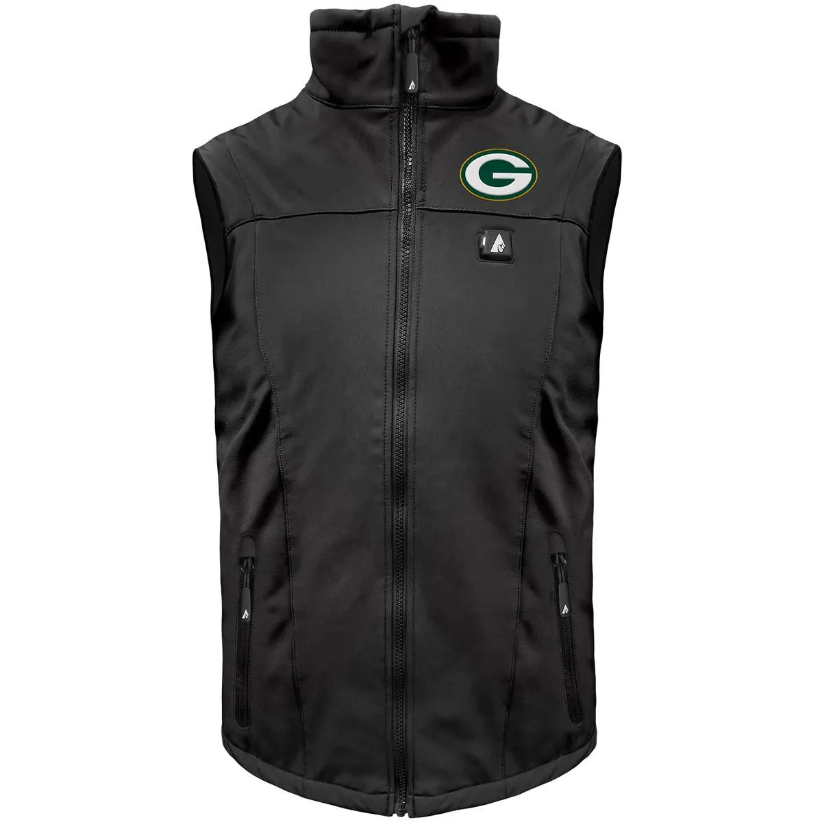 ActionHeat Green Bay Packers 5V Men's Softshell Battery Heated Vest