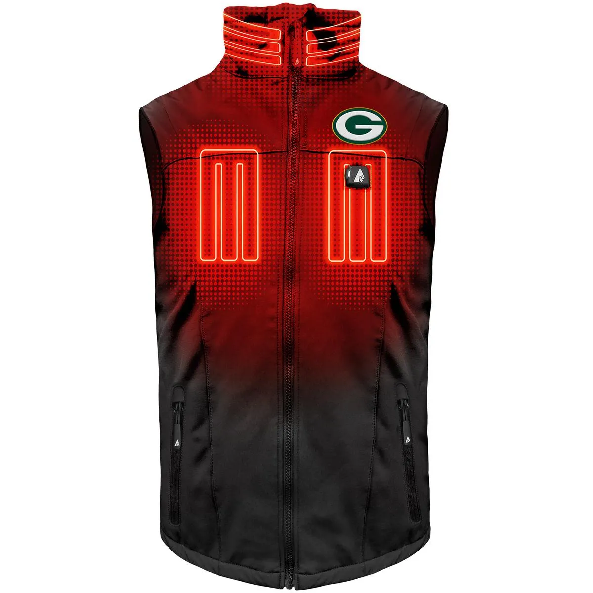 ActionHeat Green Bay Packers 5V Men's Softshell Battery Heated Vest