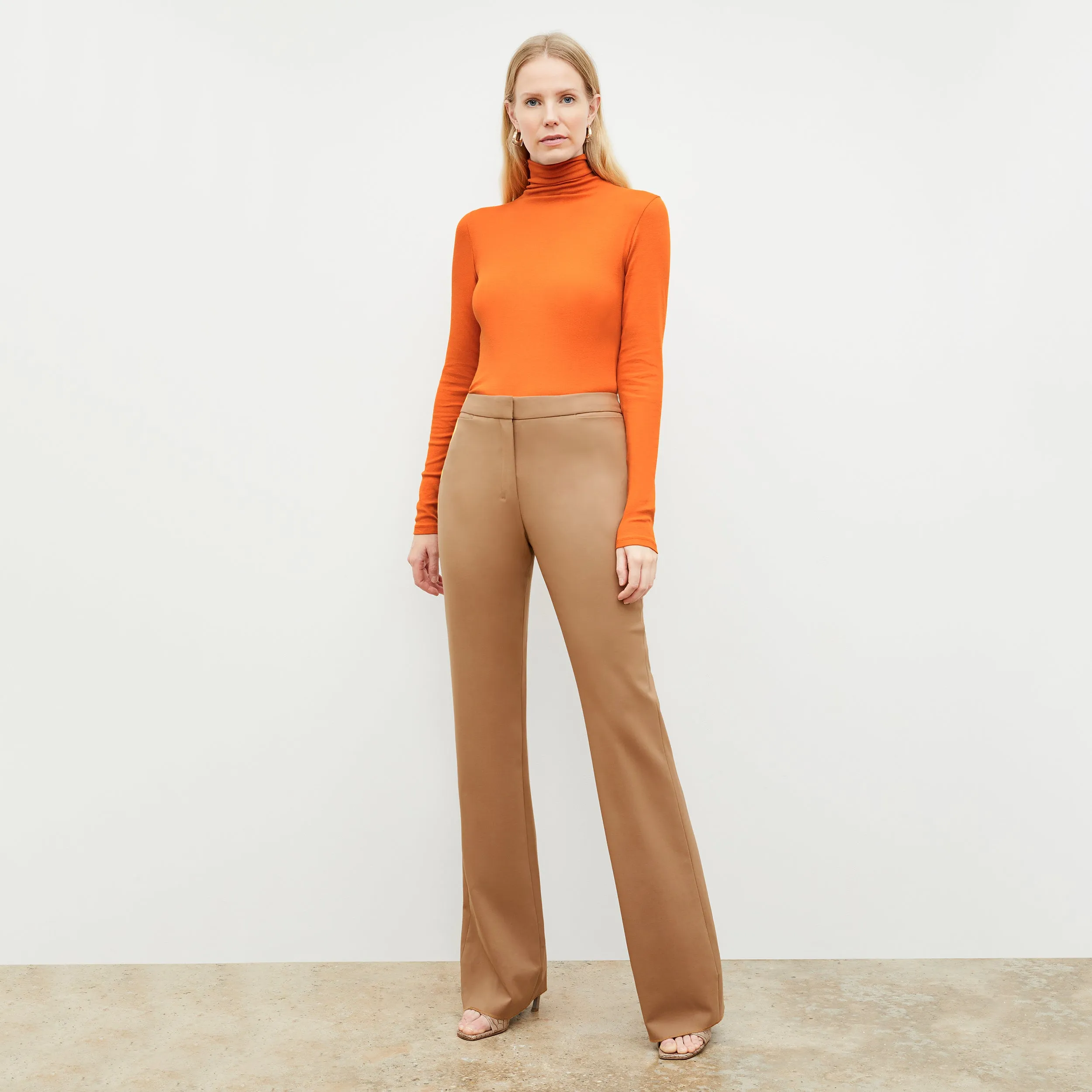 Axam Turtleneck - Ribbed Pima Cotton :: Clementine