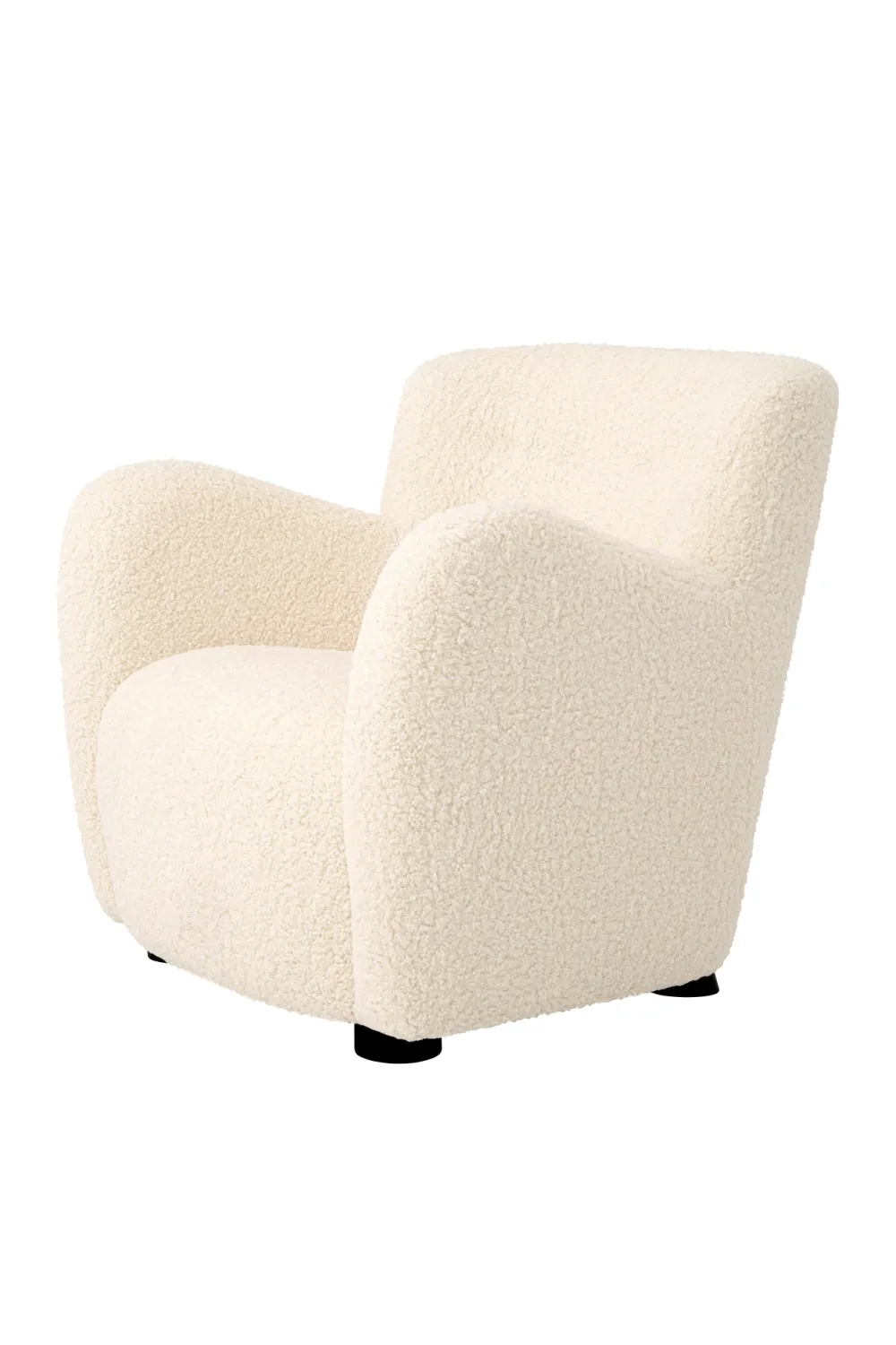 Beige Shearling Lounge Chair | Eichholtz Bixby