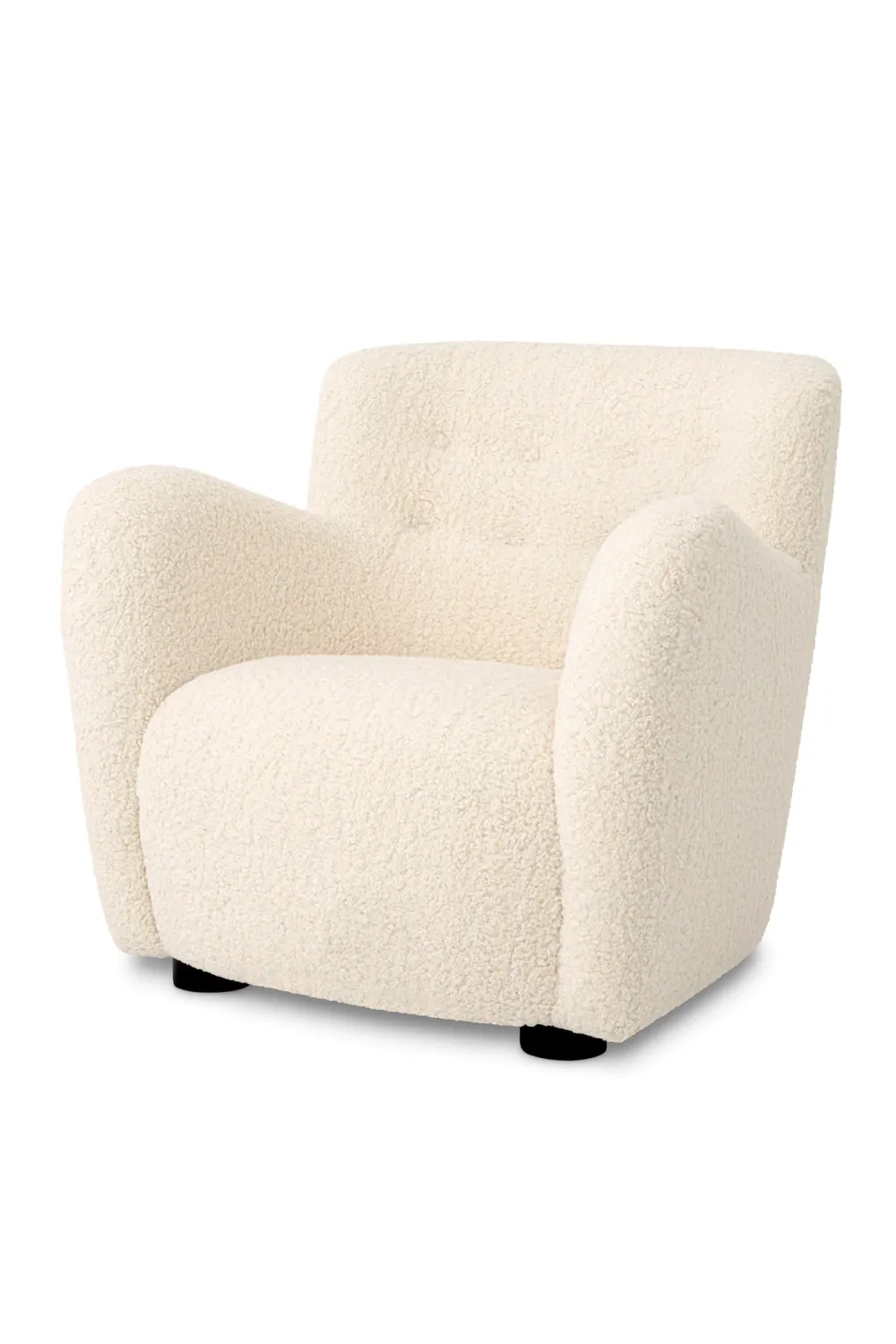 Beige Shearling Lounge Chair | Eichholtz Bixby