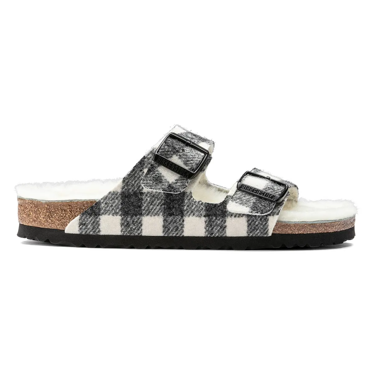 Birkenstock Arizona Shearling Wool Felt Sandals