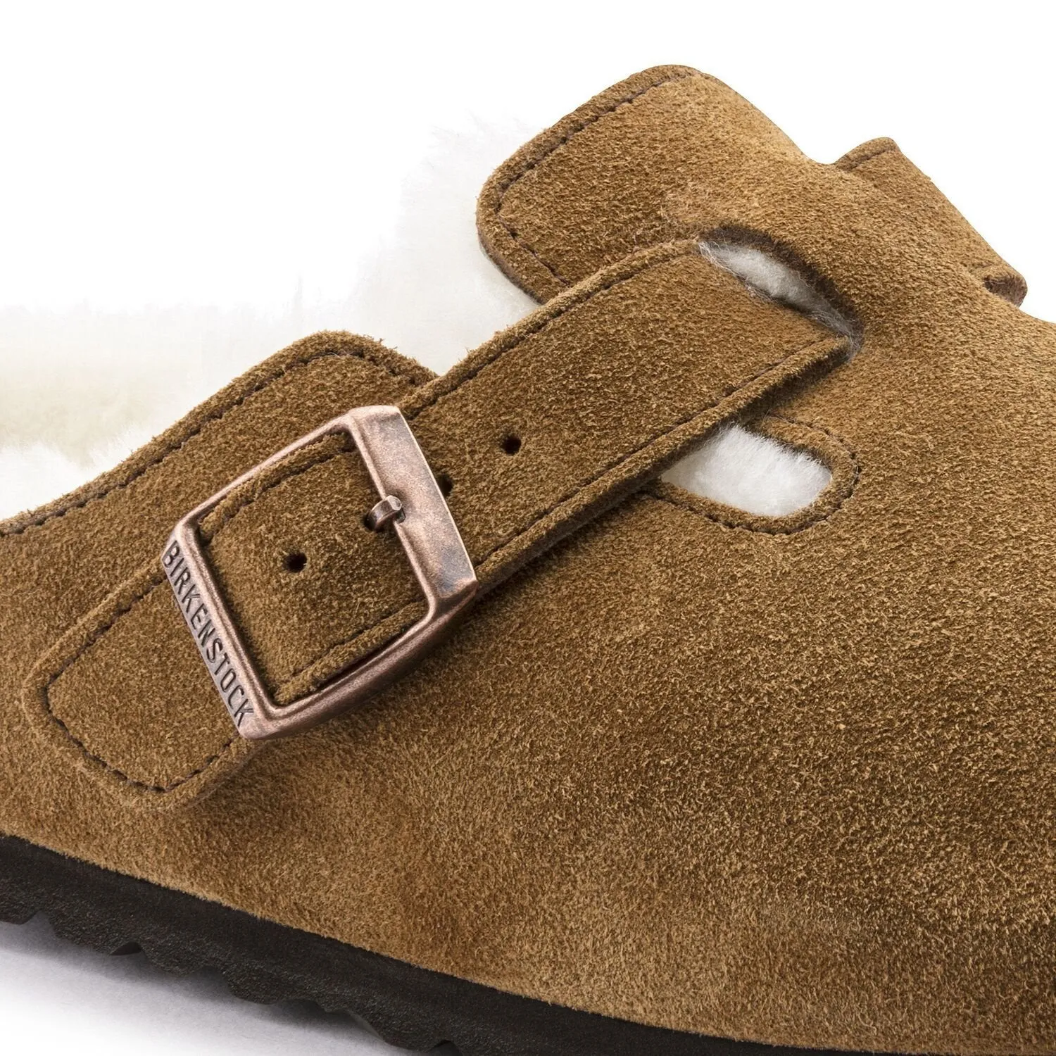 Boston Shearling Suede Leather Mink Regular