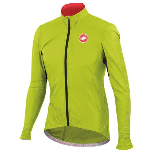 Castelli Mens Velo Rain Jacket - Lime Green