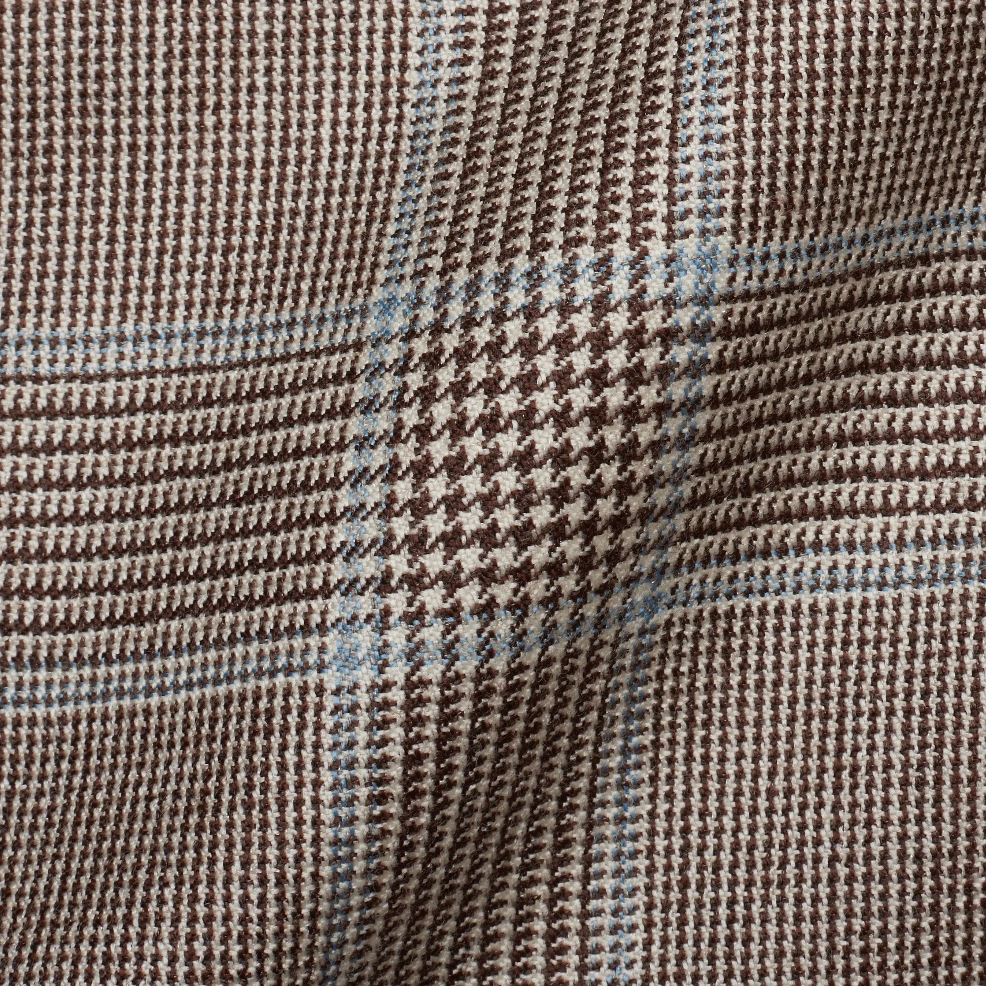 CESARE ATTOLINI Napoli Handmade Brown Plaid Cashmere-Silk Jacket EU 52 US 42