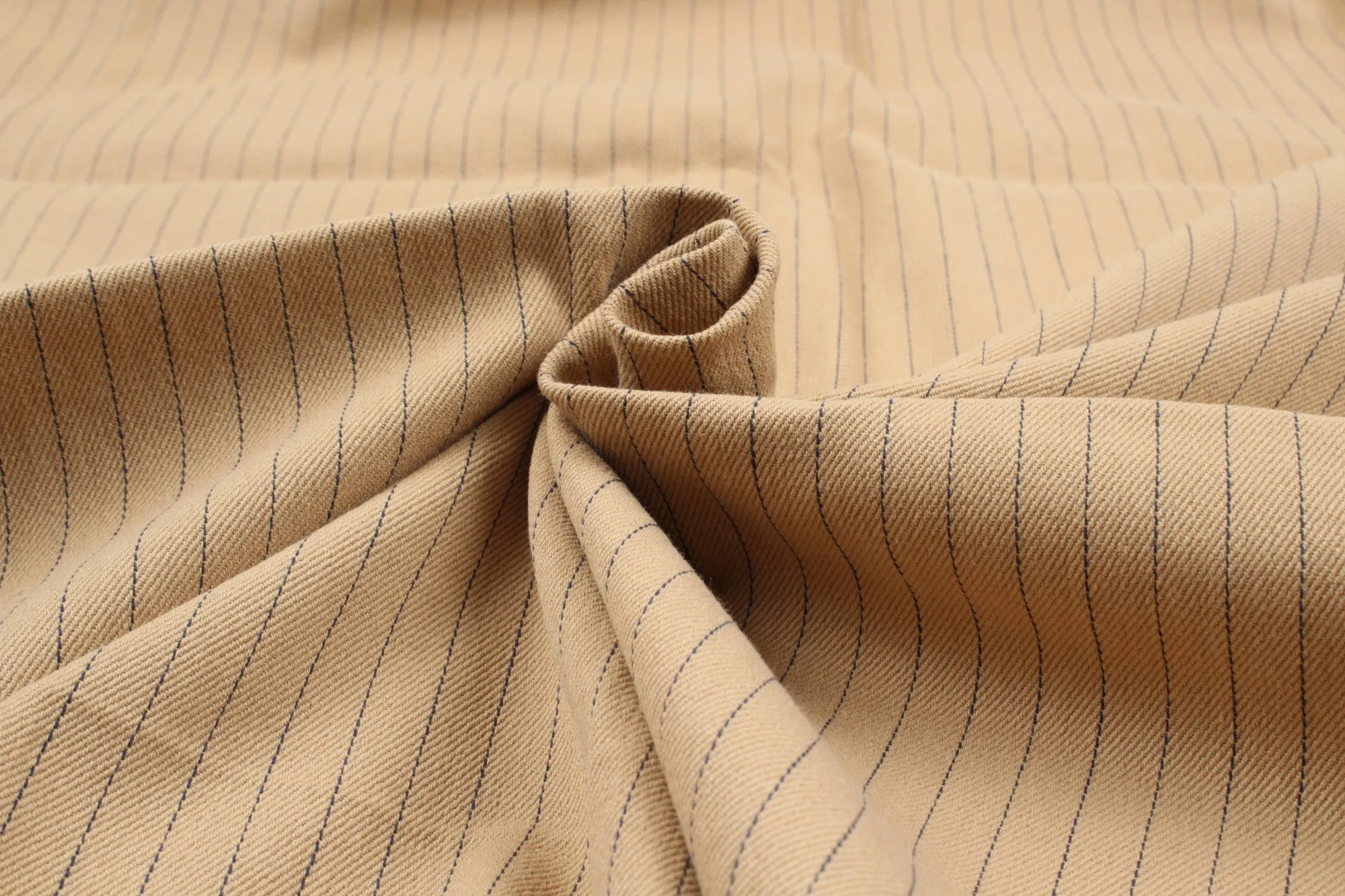 Cotton and Ecovero Viscose Twill for Bottoms and Jackets - Diplomatic Stripes