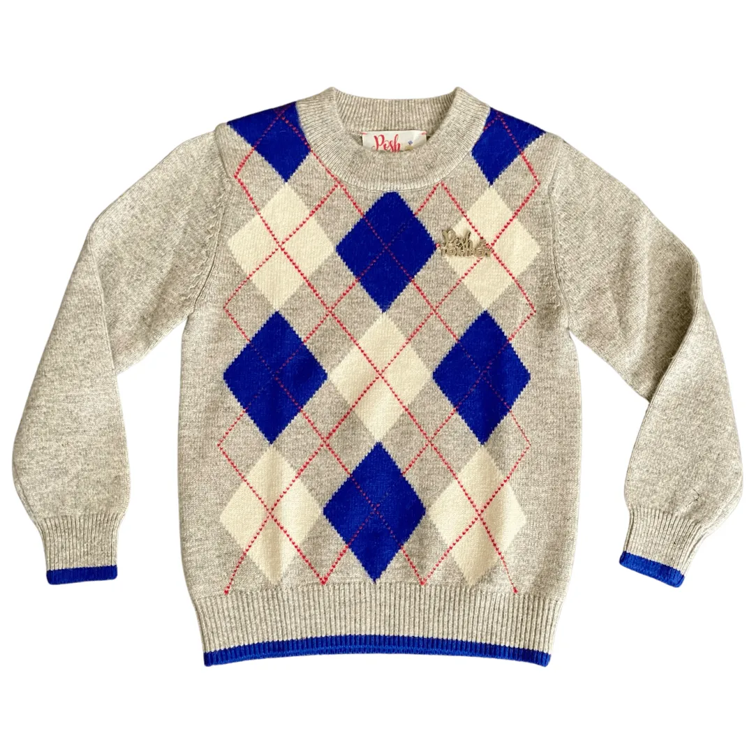 Dean's List Cashmere Argyle Sweater