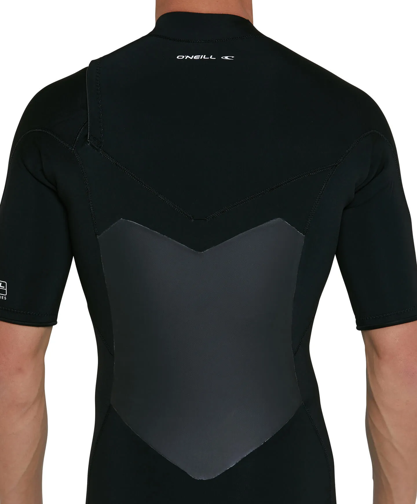 Defender 2mm Short Arm Steamer Chest Zip Wetsuit - Black