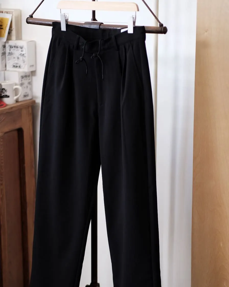 Drawstring Pleated Trousers