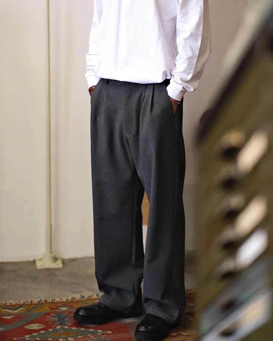 Drawstring Pleated Trousers