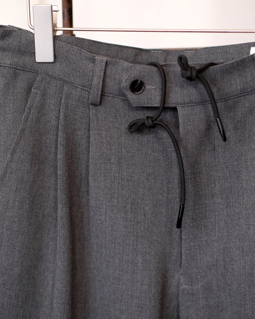 Drawstring Pleated Trousers