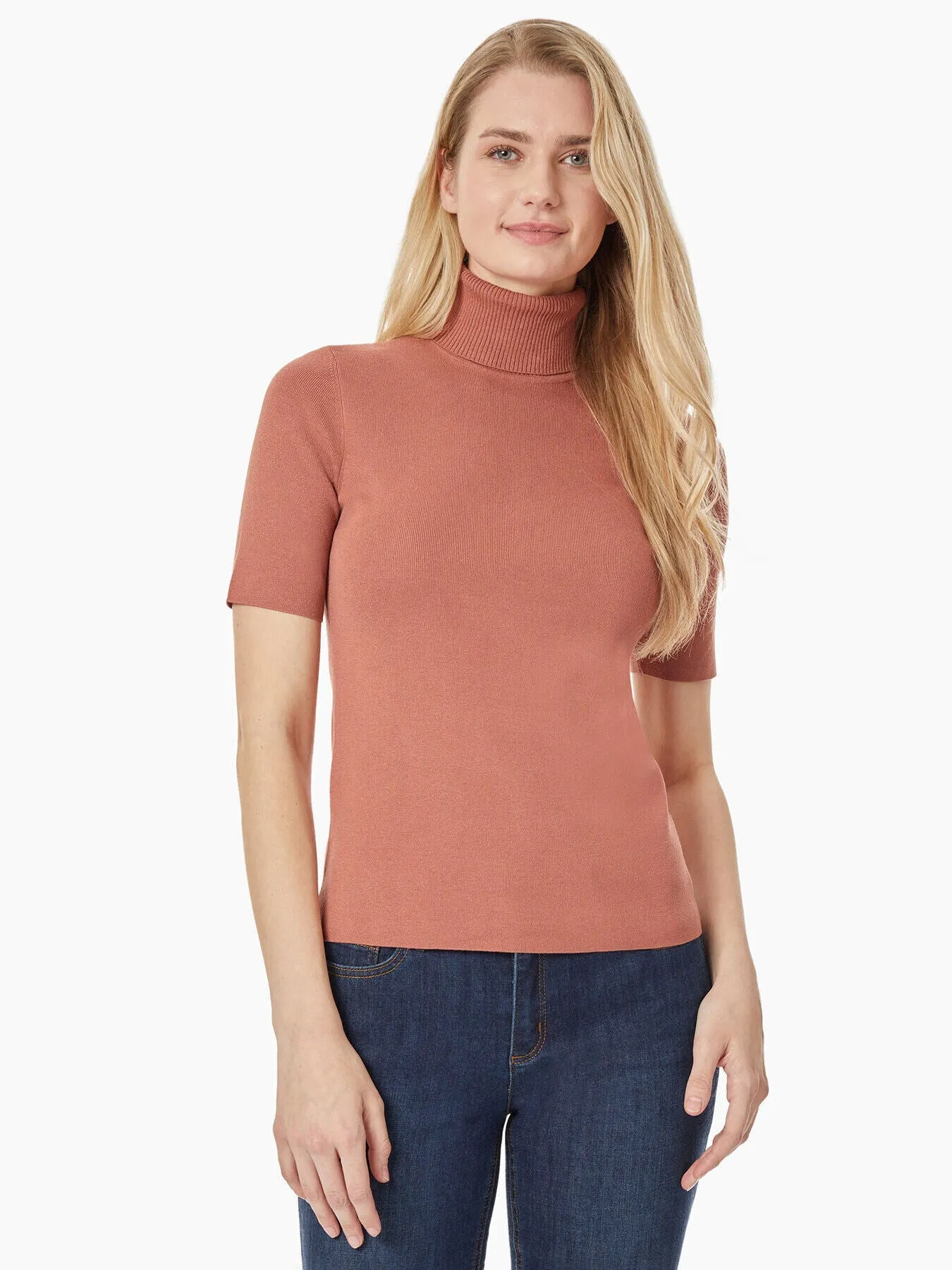 Elbow Sleeve Turtleneck