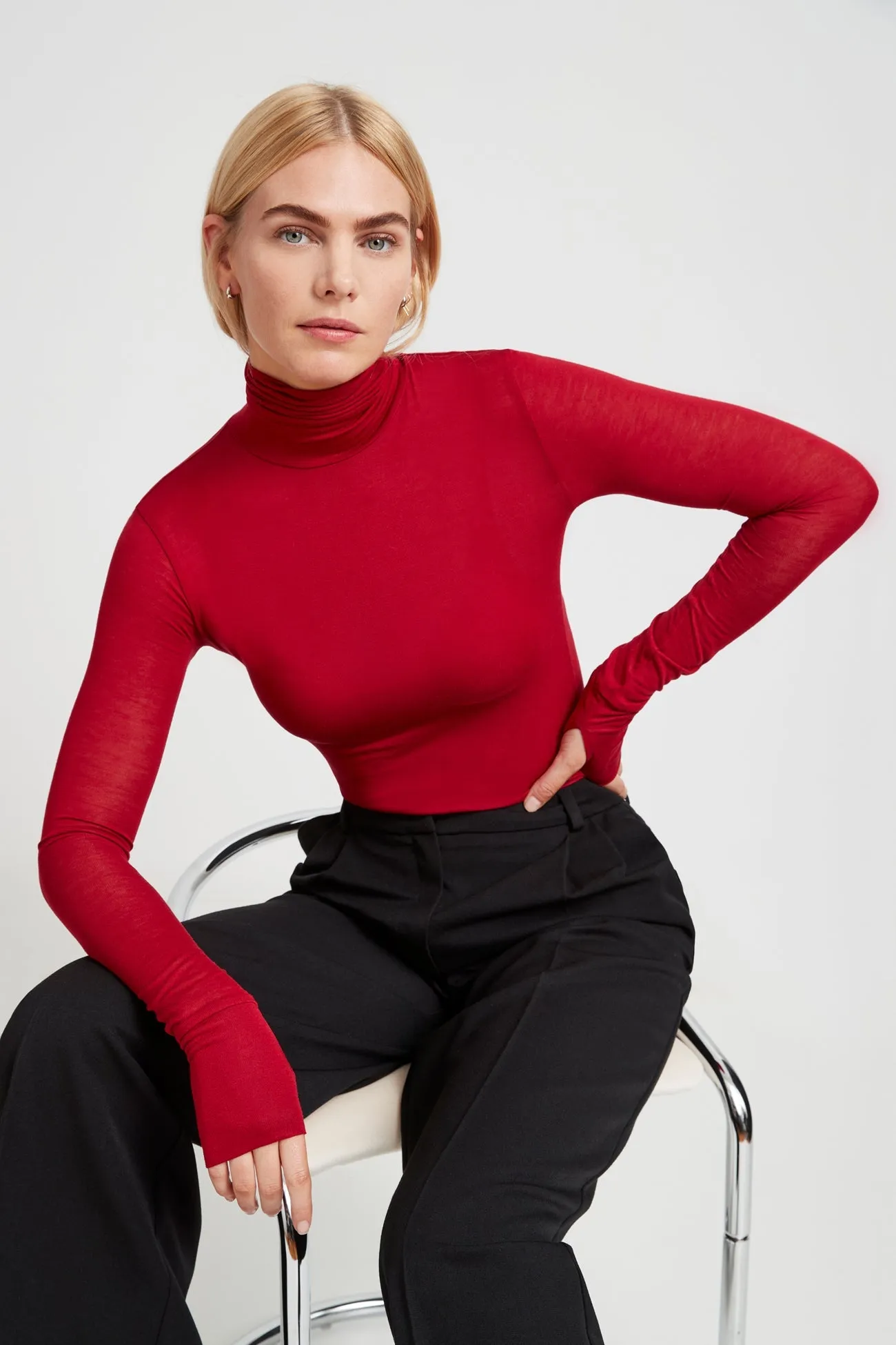 Eloise Sheer Turtleneck