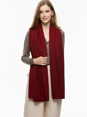 FlexKnit Wine Red Cashmere Wrap