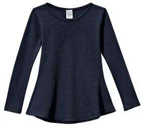 Girls Soft & Cozy Thermal Long Sleeve Tunic | Navy