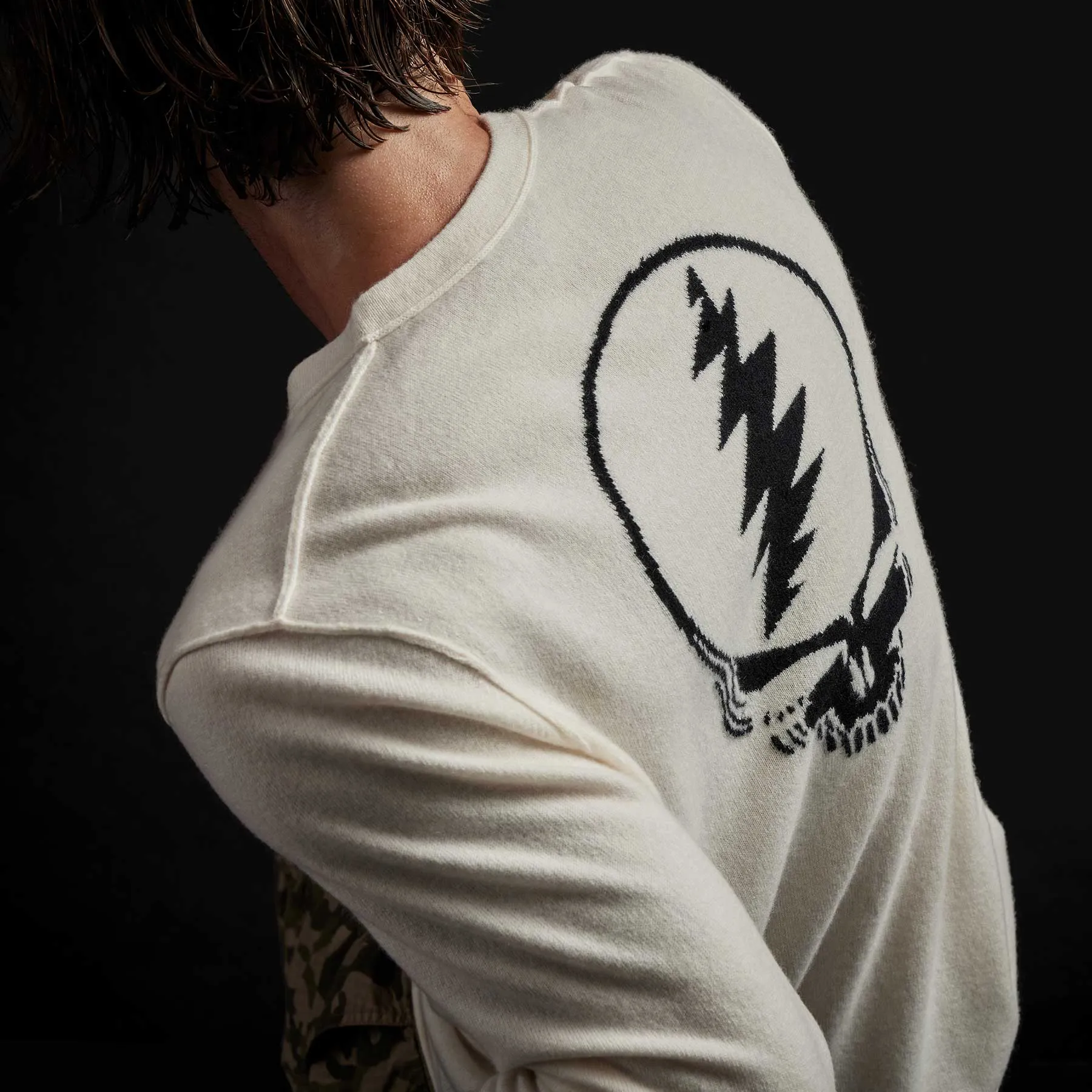 Grateful Dead Recycled Cashmere Sweater - Ivory