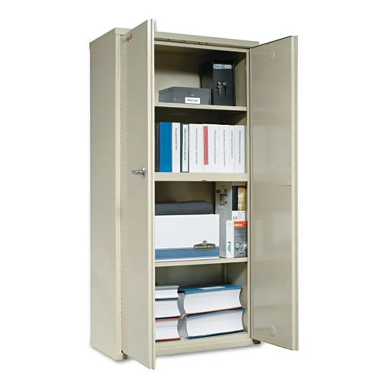 Insulated Storage Cabinet, 36"w x 19 1/4"d x 72"h, Parchment