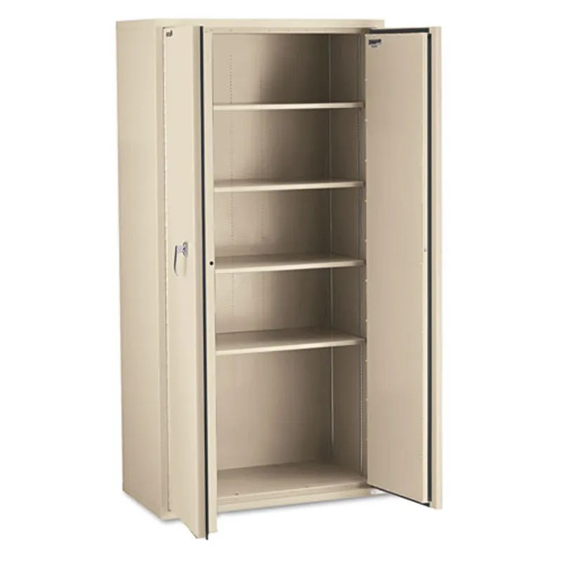 Insulated Storage Cabinet, 36"w x 19 1/4"d x 72"h, Parchment