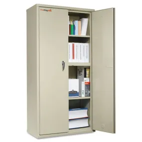 Insulated Storage Cabinet, 36"w x 19 1/4"d x 72"h, Parchment