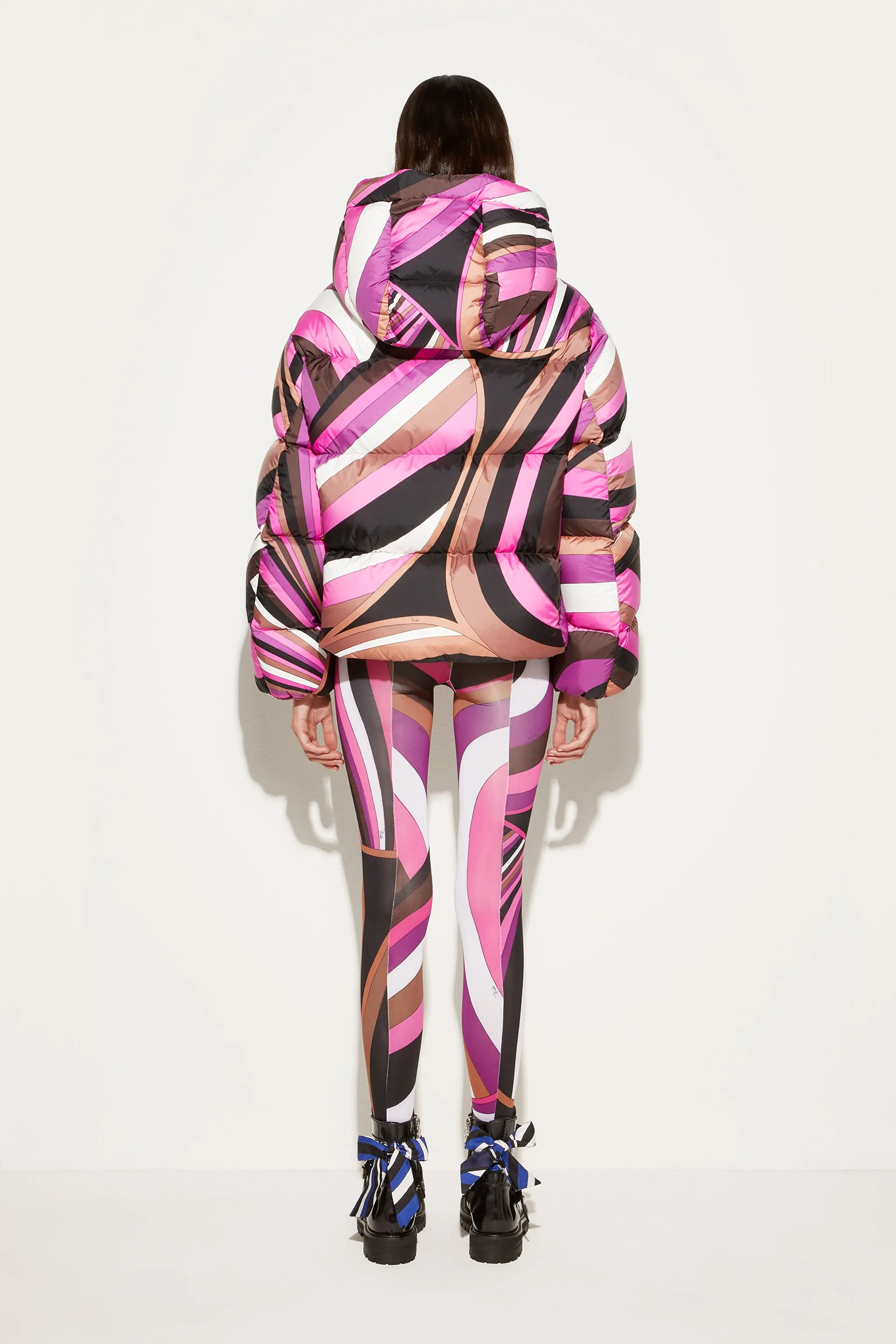 Iride-Print Padded Jacket