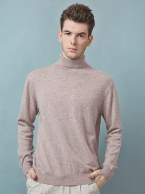 Men's 100% Mongolian Cashmere  Polo Neck Sweater