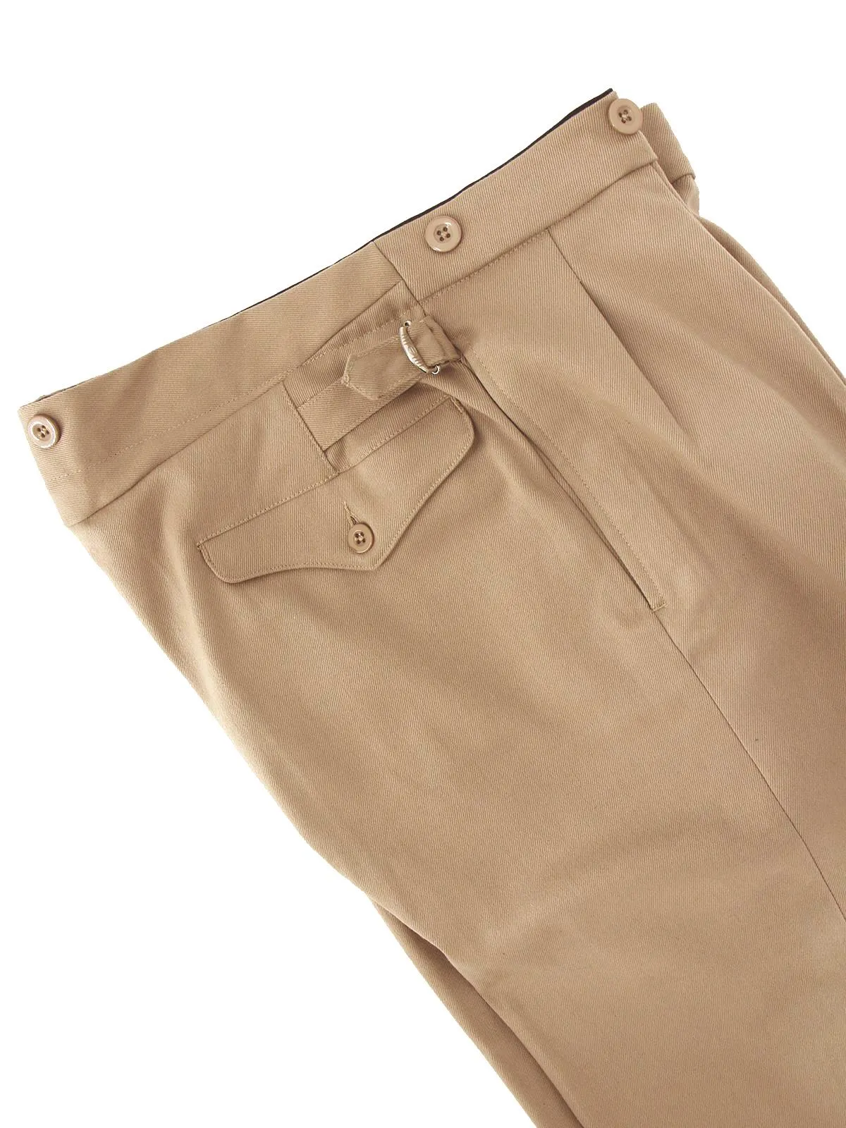 Midcentury Vintage Edwin High Waist Trousers in Caramac Beige