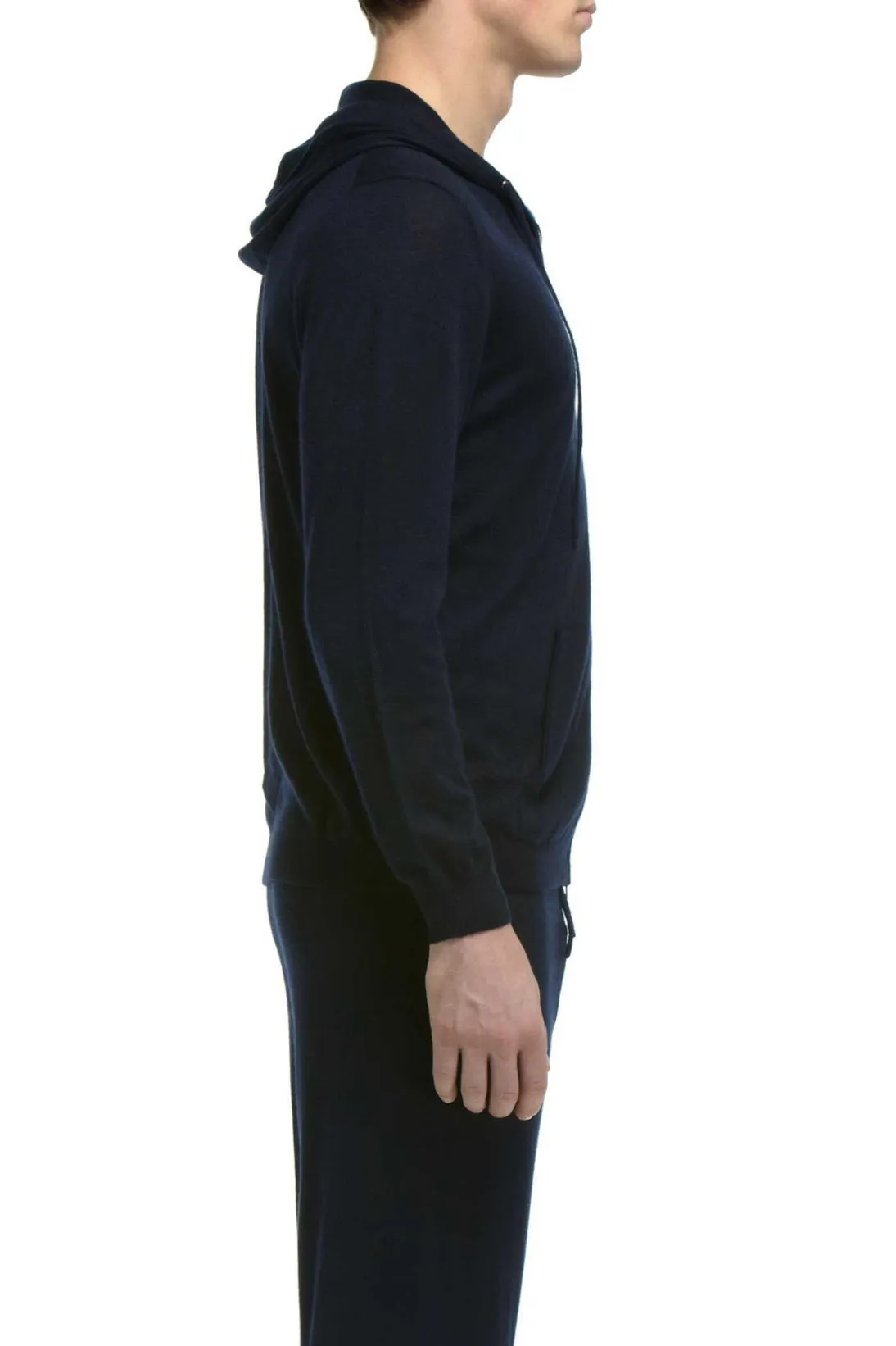 SUPERFINE CASHMERE ZIP UP HOODIE