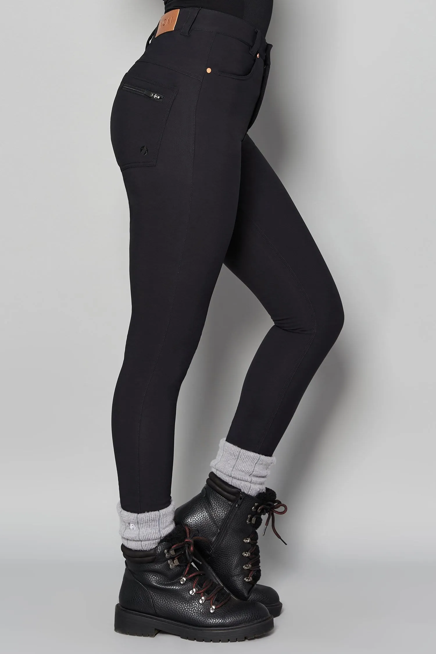 Thermal Skinny Outdoor Pants - Black