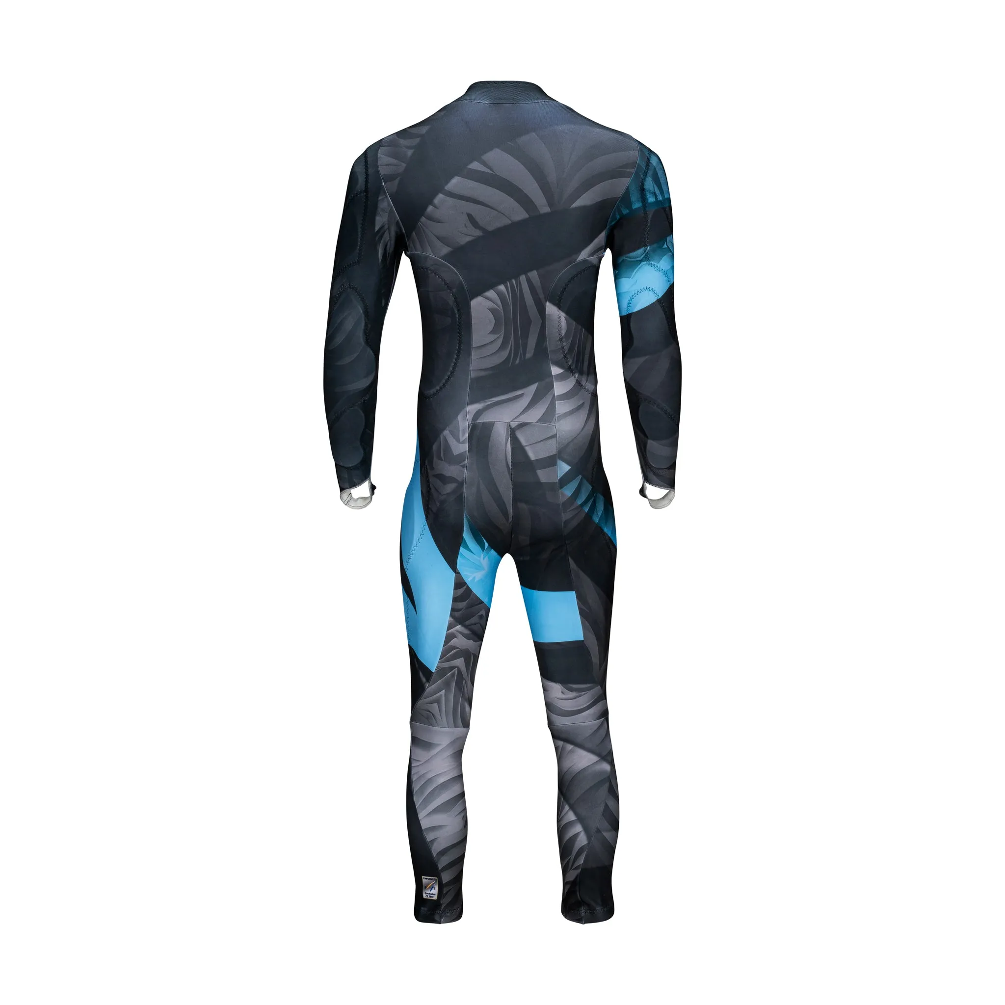 Tiger Adult Race Suit - Black/Blue