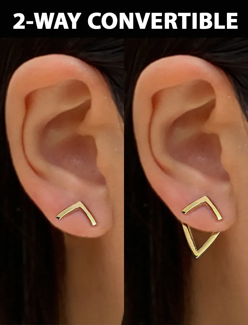 TRILL 2-Way Sterling Silver Stud Earring Jackets