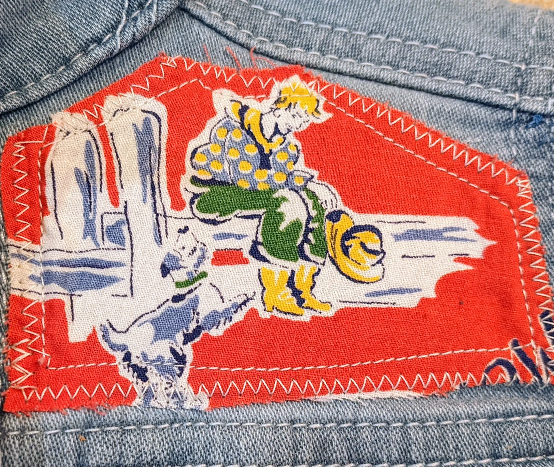 True Vintage Rodeo Fabric   Kids Jacket