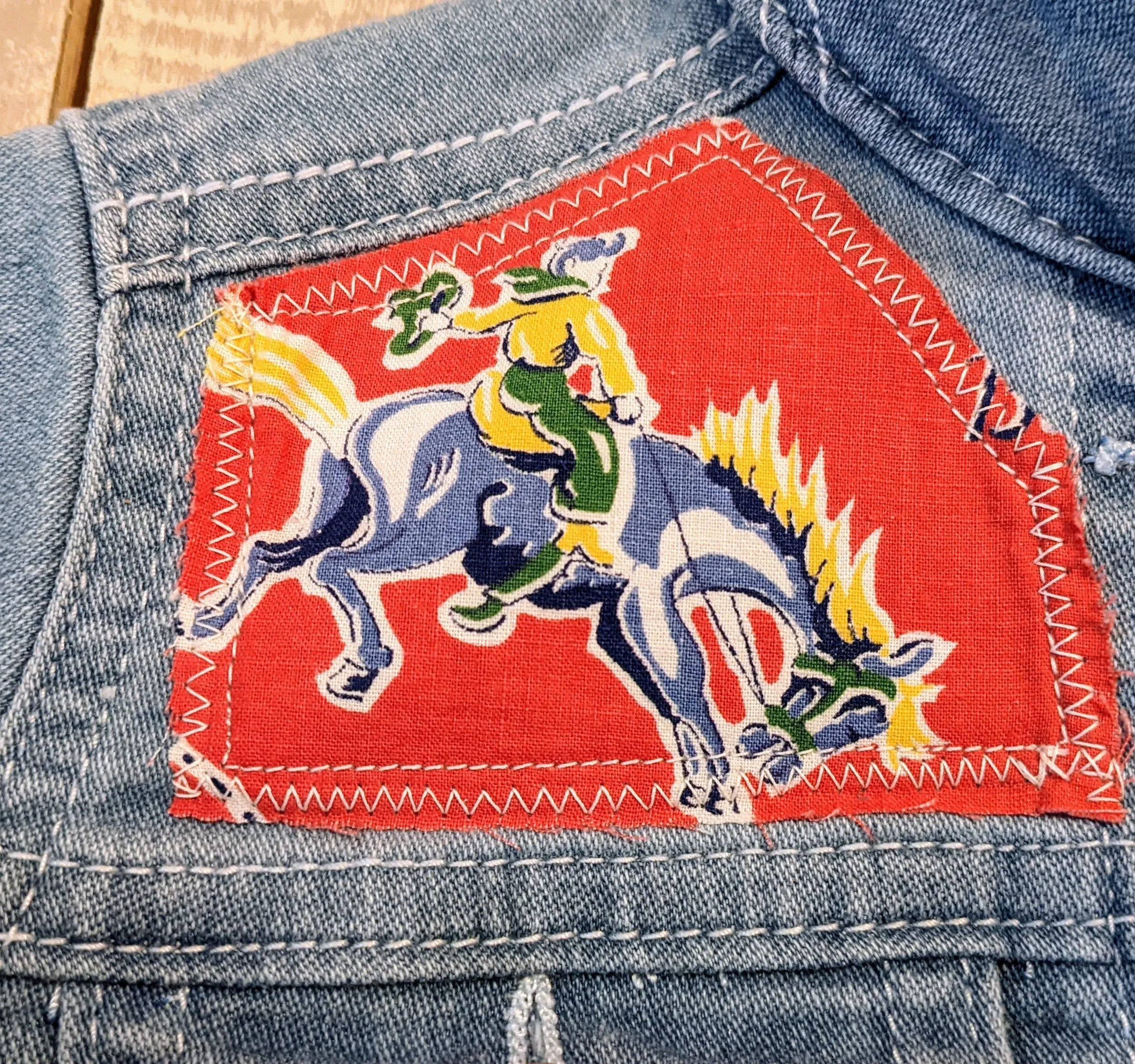 True Vintage Rodeo Fabric   Kids Jacket