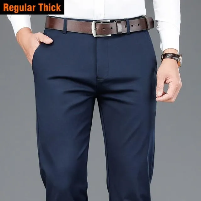 West Louis™ Classic Style Business Fashion Cotton Pants